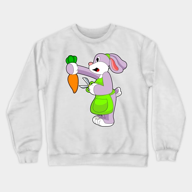 Rabbit Hairdresser Scissors Carrot Crewneck Sweatshirt by Markus Schnabel